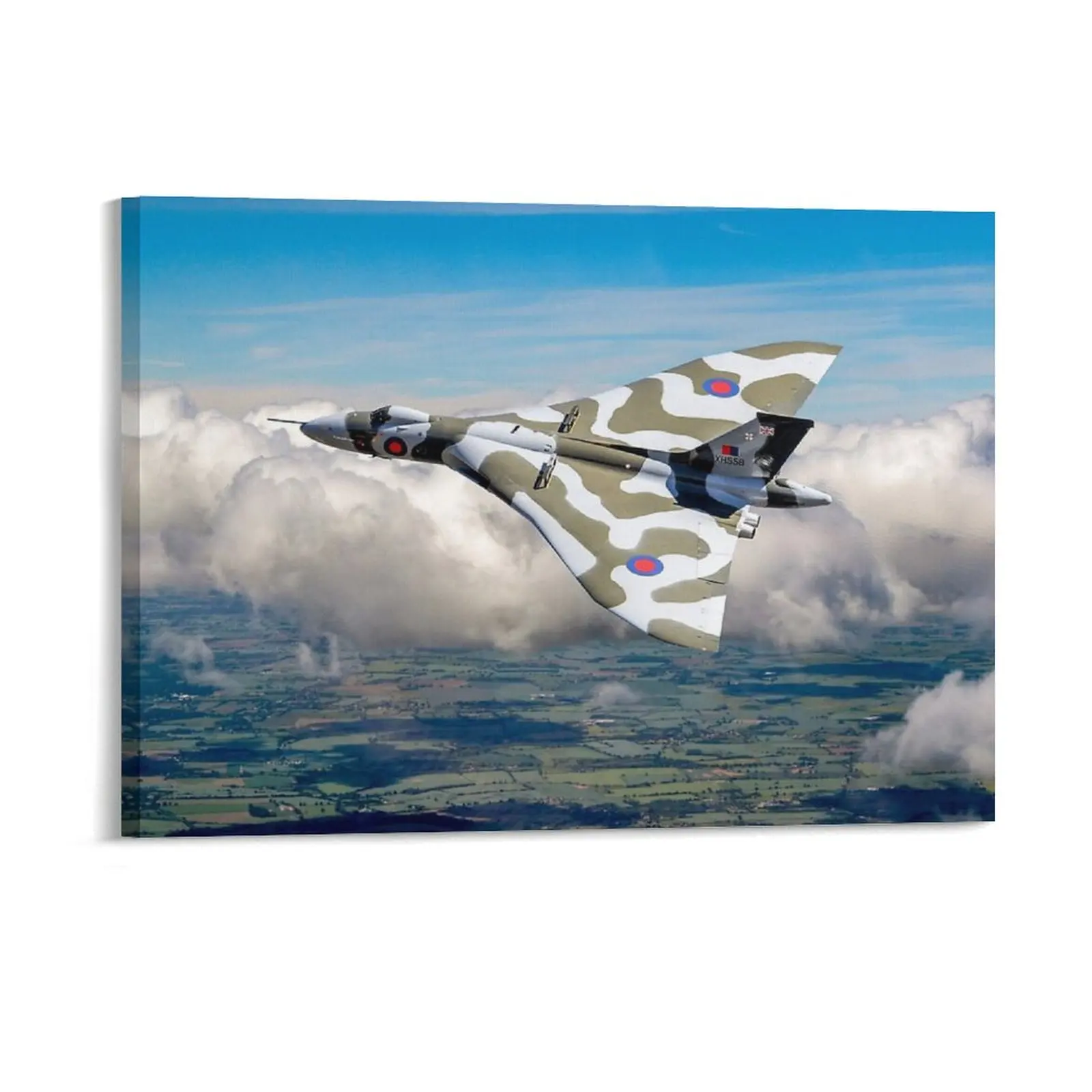 Vulcan Bomber Vulcan Xh558 Canvas Painting Garage Cinema Cinema Wall Plaque Create Framed Wall Painting