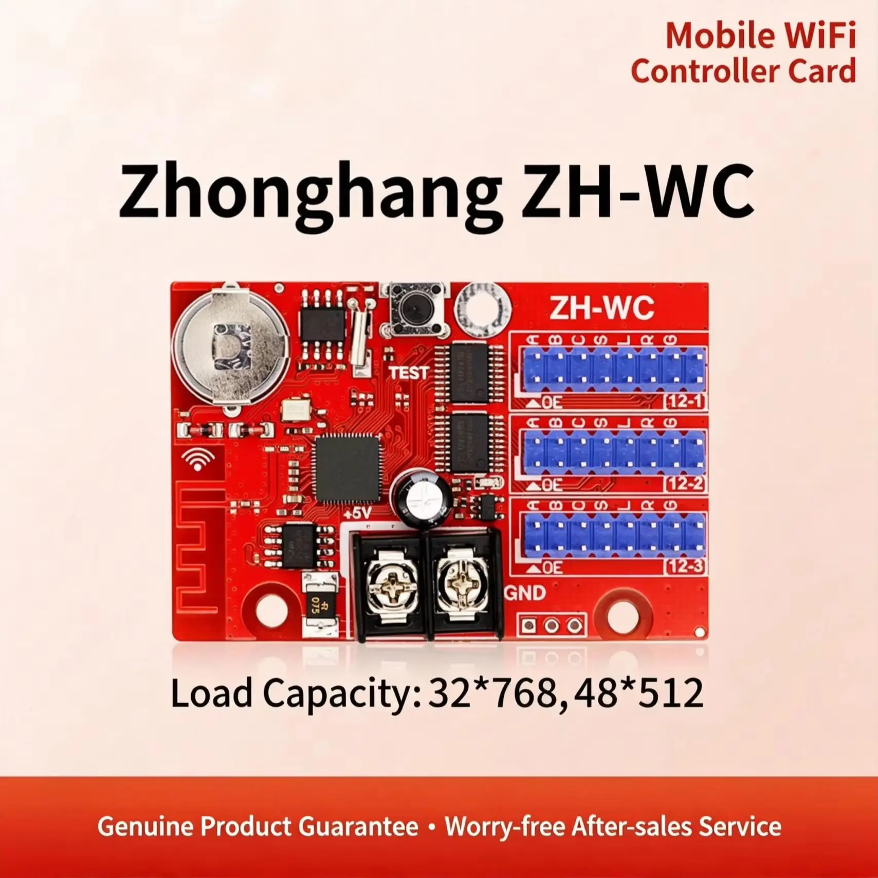 Smart LED Screen Controller WC WF with WiFi Wireless Data Transfer 65536 Program Support for Advertising Display