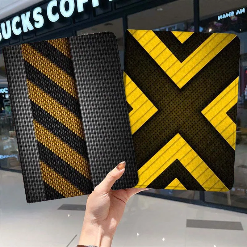 

Black Yellow Striped Cool For Samsung Galaxy Tab A7 A A8 A9 A11 S6 S11 10.1 10.4 10.5 Inch Lite PLus Soft Tablet Case Gift