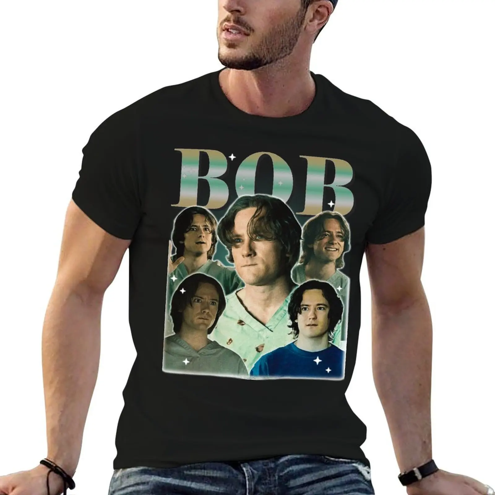 I got that Bob in me I'm Bob Lewis Vintage Pullman T-Shirt Summer Print Short Sleeve Tee