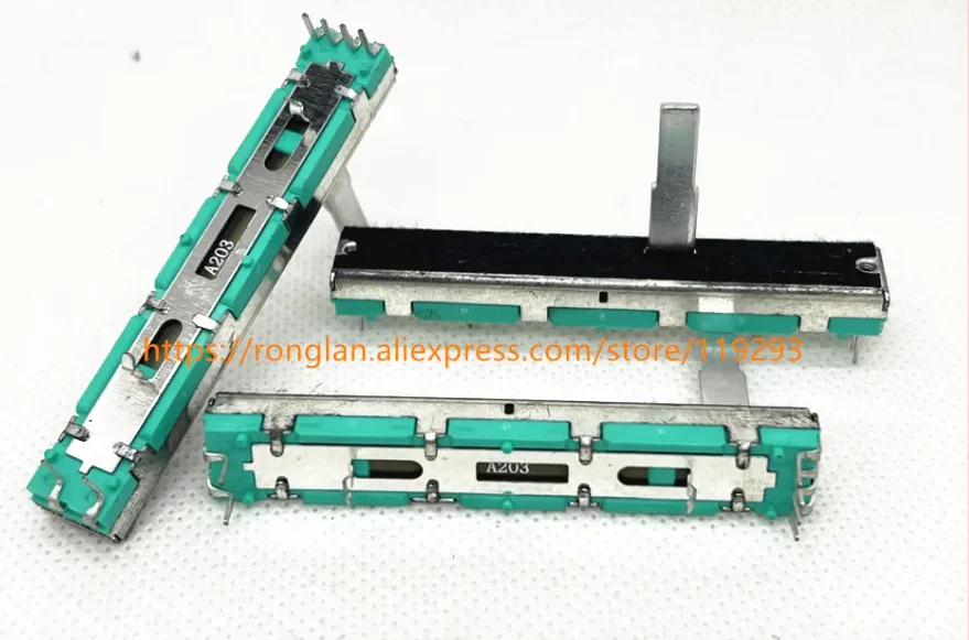 [bella]-6-cm-6cm-double-straight-slide-potentiometer-behringer-626-dedicated-double-a10k-a20k-a50k-handle-20mm-10pcs