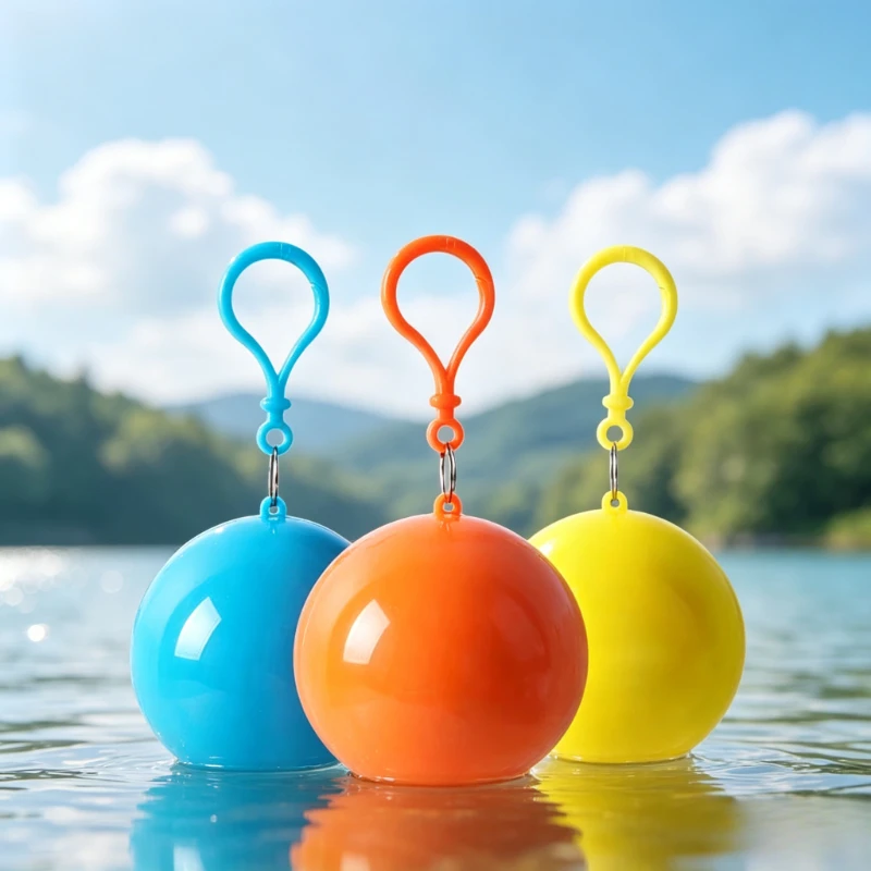 Portable Compressed Ball Disposable Raincoat Waterproof Adult Poncho Hanging Emergency Rain Gear for Travel Camping Outdoor