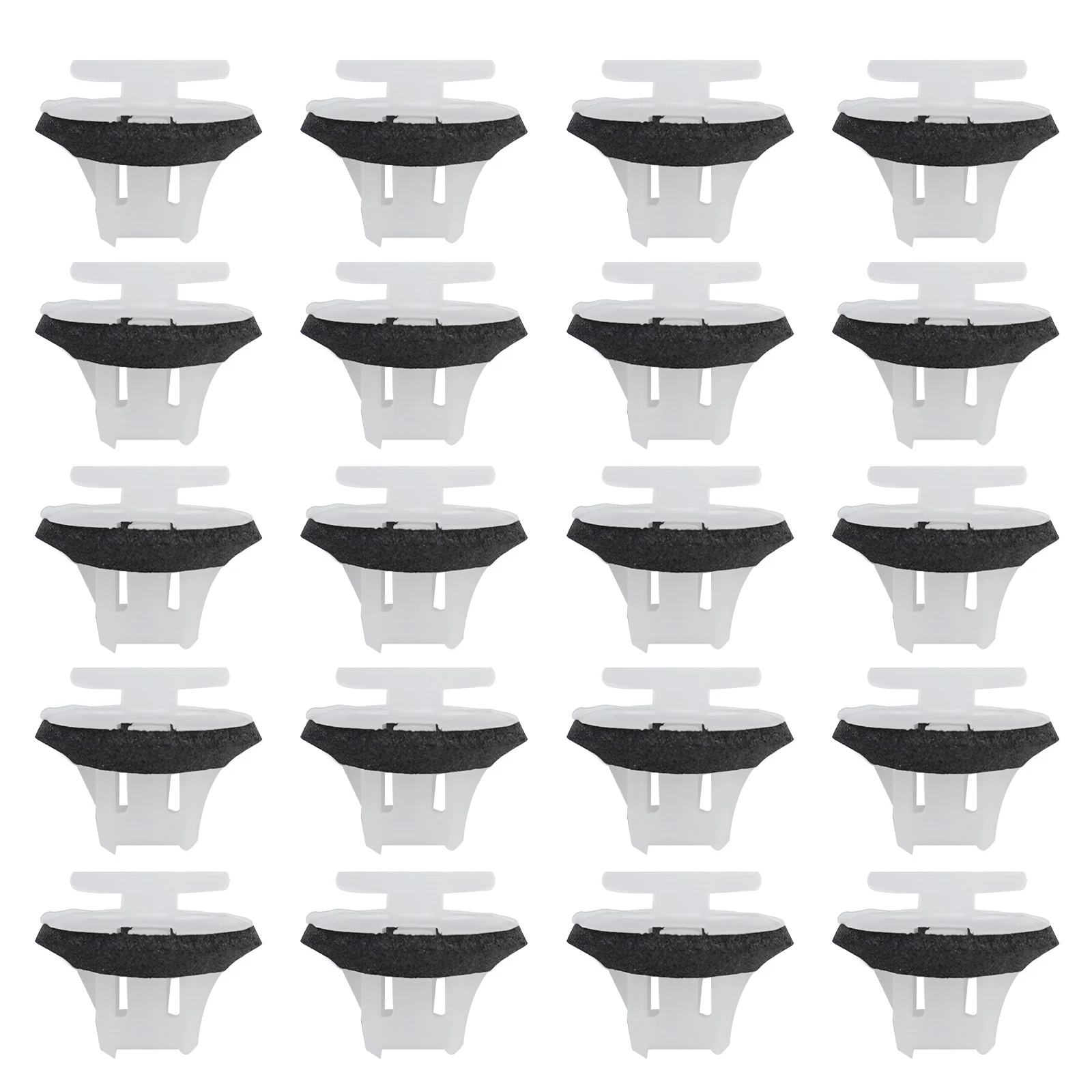 

New Sale Stock Hot 2018 High Quality Rivets 9mm Plastic Wing Moulding 12mm x 6mm Arch Surround Black+White Car