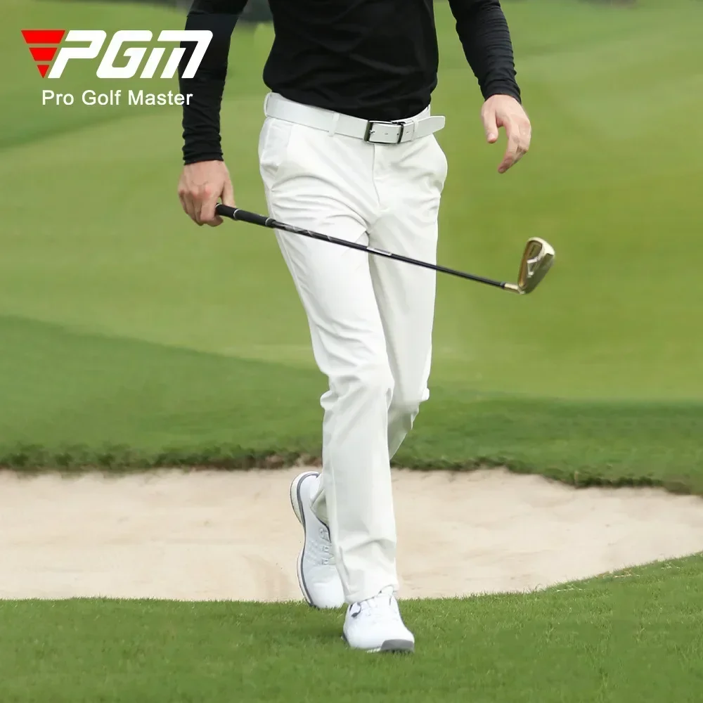 

Pgm Golf Pants Мужские бархатные осенне-зимние брюки с мячом для гольфа Мужские водонепроницаемые теплые брюки от дождя и снега Эластичные спортивные брюки