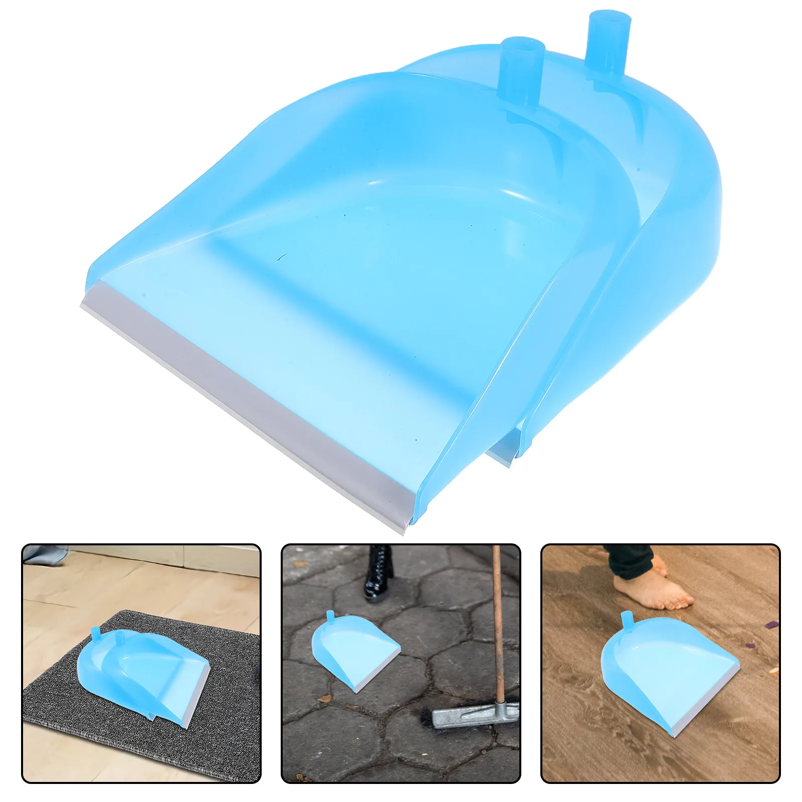 2個入りミニダストパン、厚みのあるプラスチック製、防風構造、簡単清掃、家庭、オフィス、キッチンの床用