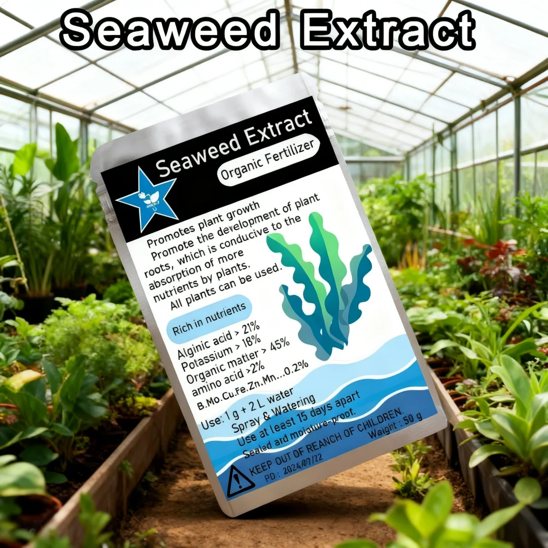 50g Seaweed Extract New Organic Fertilizer For Garden Bonsai Helps Plants Grow Rich In Organic Matter