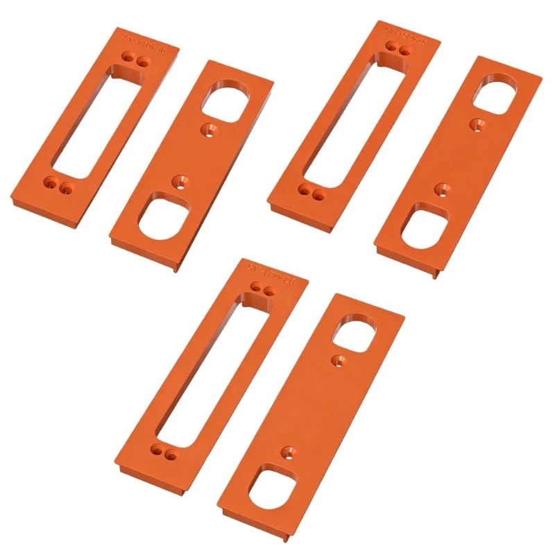 Invisible Hinge Jigs Template Set with Strong Iron Construction for Precise 6 Inch Invisible Door Hinge Installation D2RD