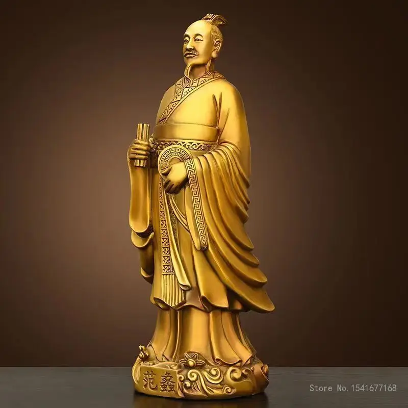 God of Wealth ornament Buddha Statue, Pure Copper, Home Decoration, Living Room Opening Office, enshrines Buddha Hall, Gift, 1Pc