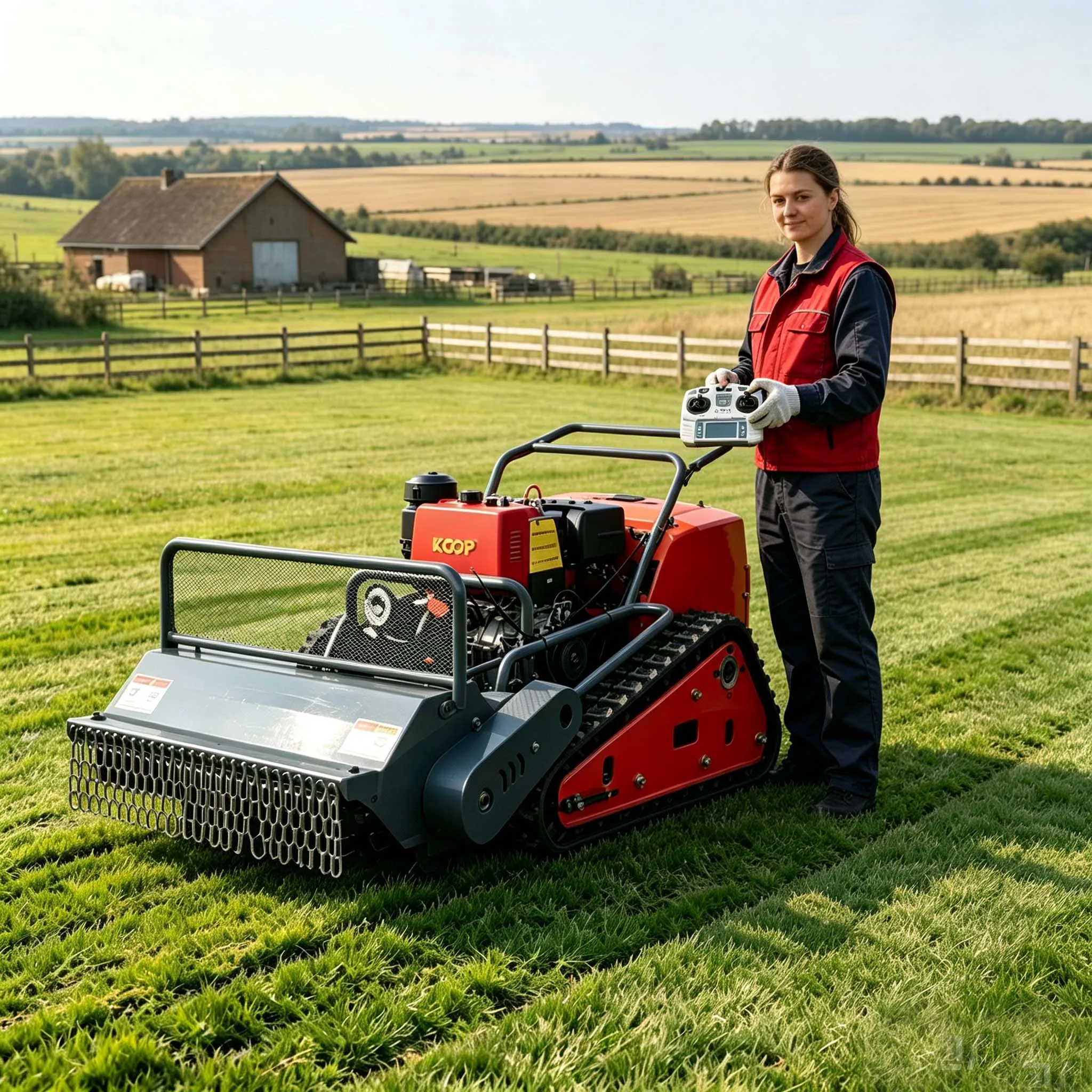 Intelligent Remote Operation No Manual Push Required Remote Control Lawn Mower For Villa Backyard Mowing