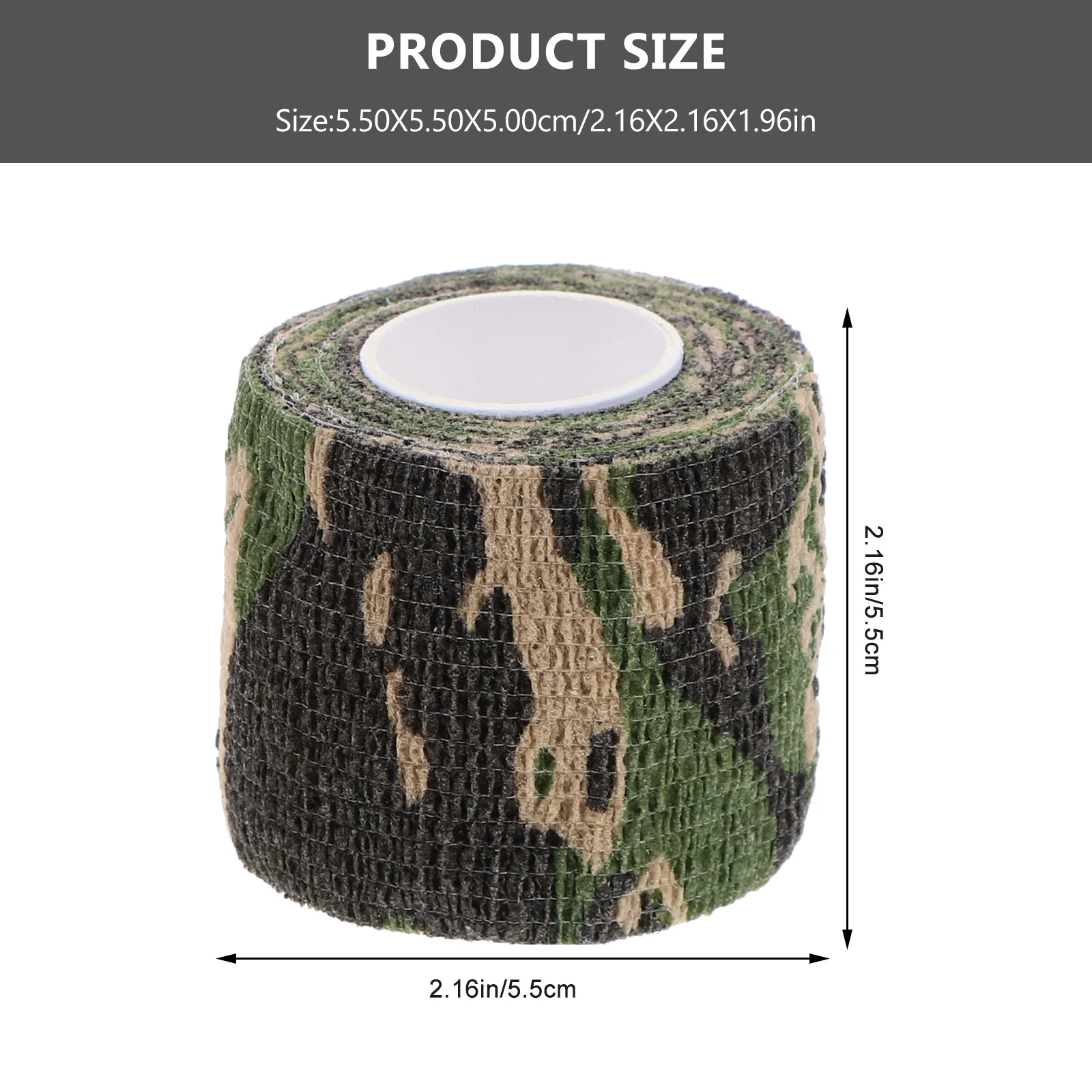 Cintas de camuflaje, 2 rollos, banda protectora deportiva, envoltura elástica, aislamiento, resistencia al agua, uso exterior, cinta de camuflaje