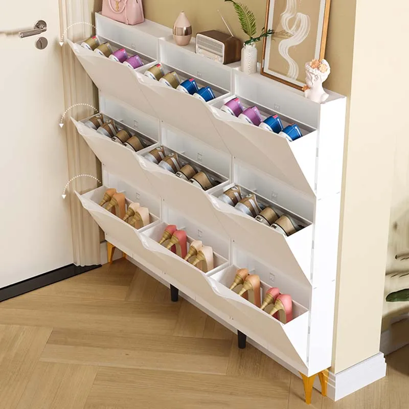 Assembled Stackable Shoe Rack Plastic Expandable Modern Storage Shoe Rack Ultra Thin Schoenen Opbergsysteem Home Furniture