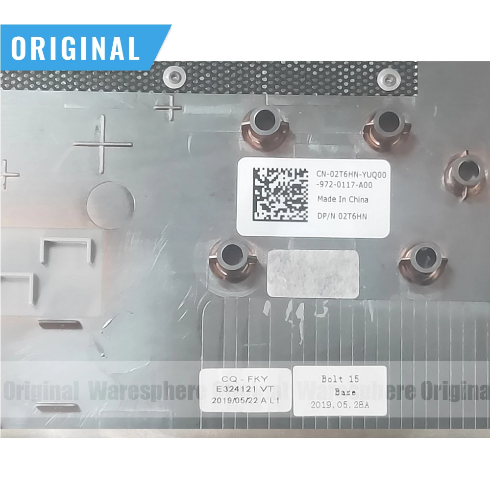 Imagem -03 - Original Base Inferior Capa para Dell Inspiron 15 5584 02t6hn 2t6hn Prata Novo e