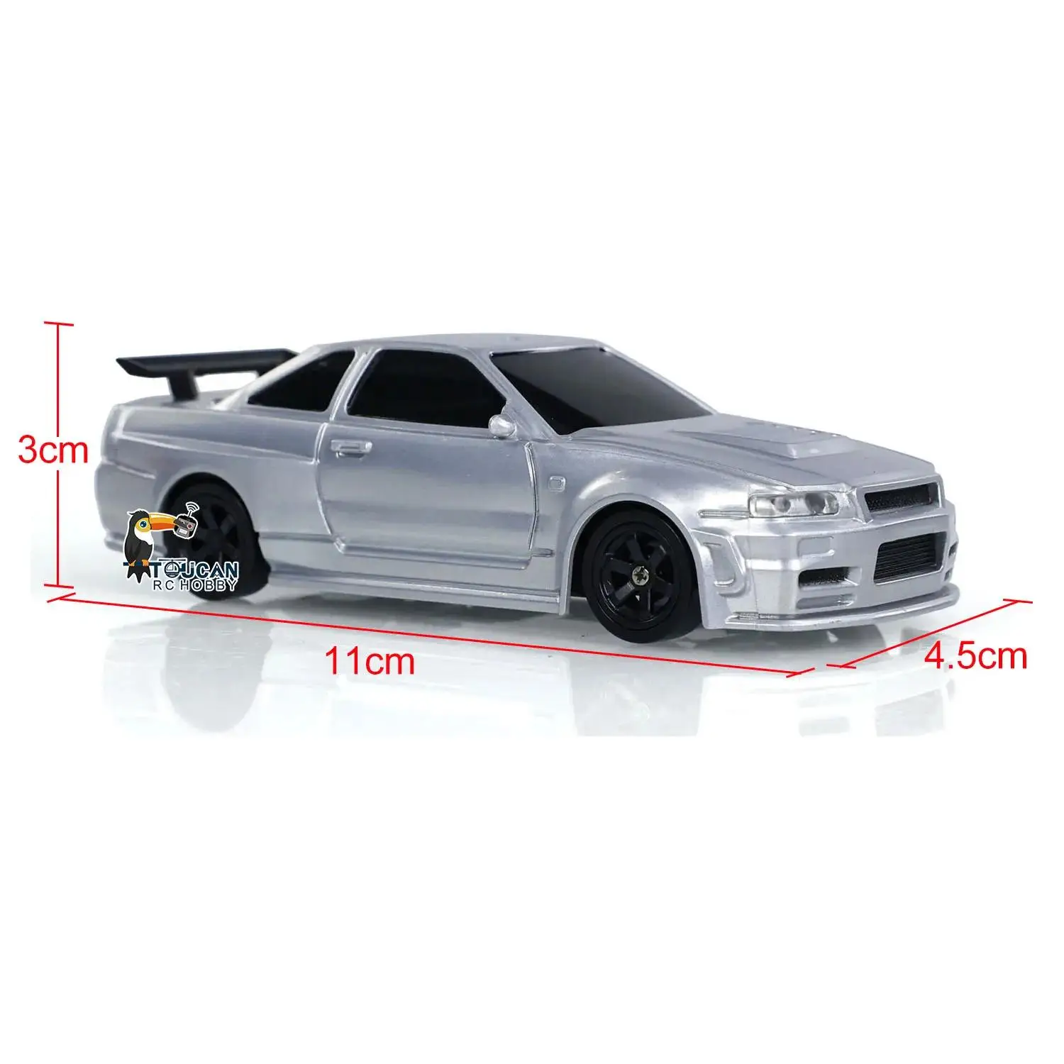 RTR 1/43 Scale Toys RC Drift Race Car Gyro 4WD Ready to Model Finished Gifts Go Car Painted for Toy High-Speed Boys Mini Vehicle