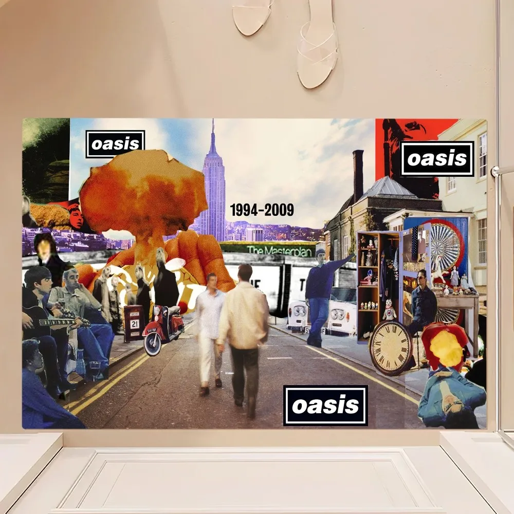 Rock O-Oasis Band Knebworth 1996 Floor Mat Bedroom Kitchen Door Bath House Super Absorbent Foot Non-slip