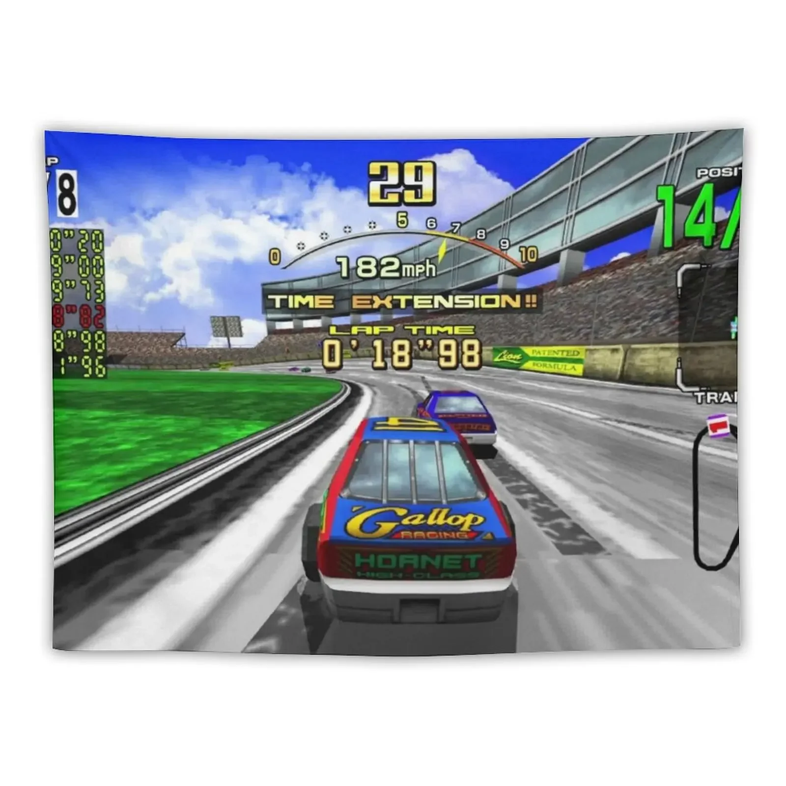 

Daytona USA Let's Go Away Tapestry Hanging Wall Decorations For Room Tapestry