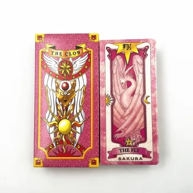 Anime Card Captor Sakura KINOMOTO Clow Cards Tarot Prop Paper Poker Card Cosplay Funny For Family Friend Party Xmas Accessories