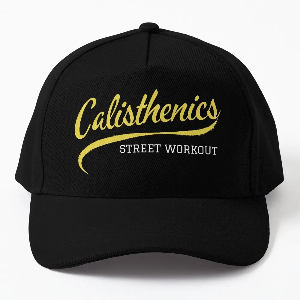 

Calisthenics - Street workout - script lettering - blue design Baseball Cap Ball Cap Military Tactical Caps Hat Ladies Men'S