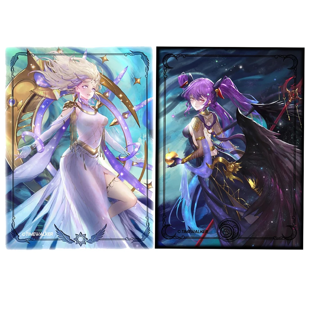 66X91mm 50PCS Goddess Foil Anime Card Sleeves Cartoon Card Protector for MGT/PTCG/TCG Trading Card Sleeves for Board Games