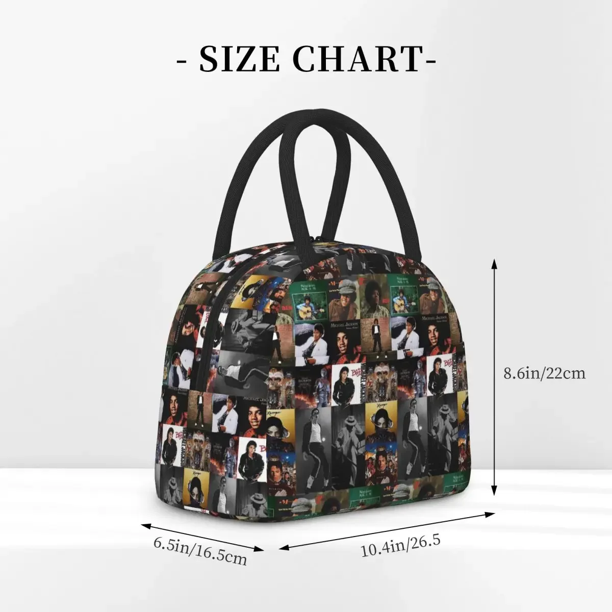 Michael Jackson Insulated Lunch Bag for Women Kids Portable Food Boxes Thermal Lunch Box Tote