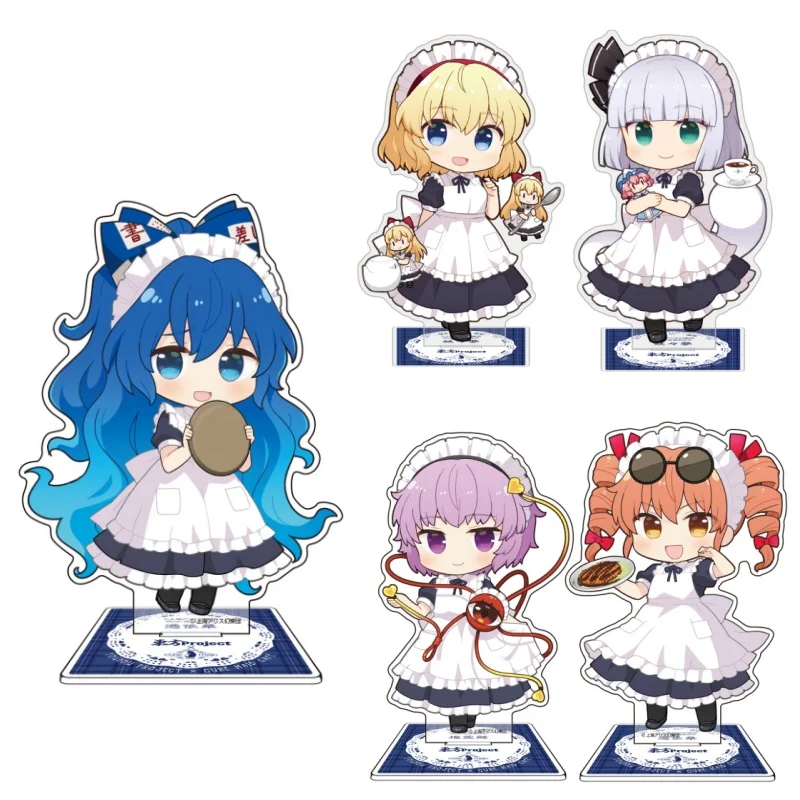 Fan Art Anime Touhou Project 15 Kinds Maid Version Acrylic Standing Sign 10cm Desktop Ornament Festival Gifts for Friends