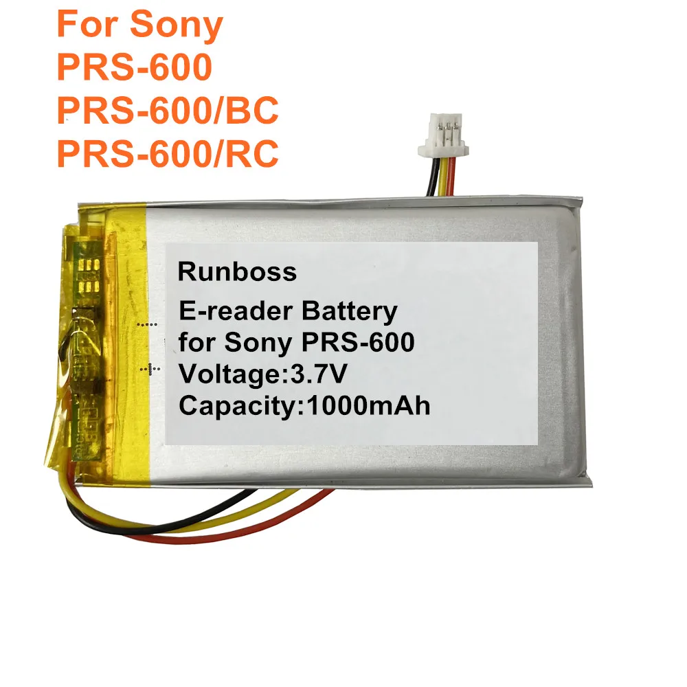 

3.7V 1000mAh E-book E-reader Battery for Sony PRS-600, PRS-600/BC, PRS-600/RC,PRS-700 PRS-700BC A98927554931, A98941654402