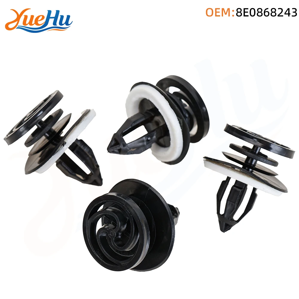 YUEHU 25PCS Interior Door Trim Panel Clips with Sealer Compatible with Volkswagen 8E0-868-243 Audi A4 S4 Cabriolet Quattro 5