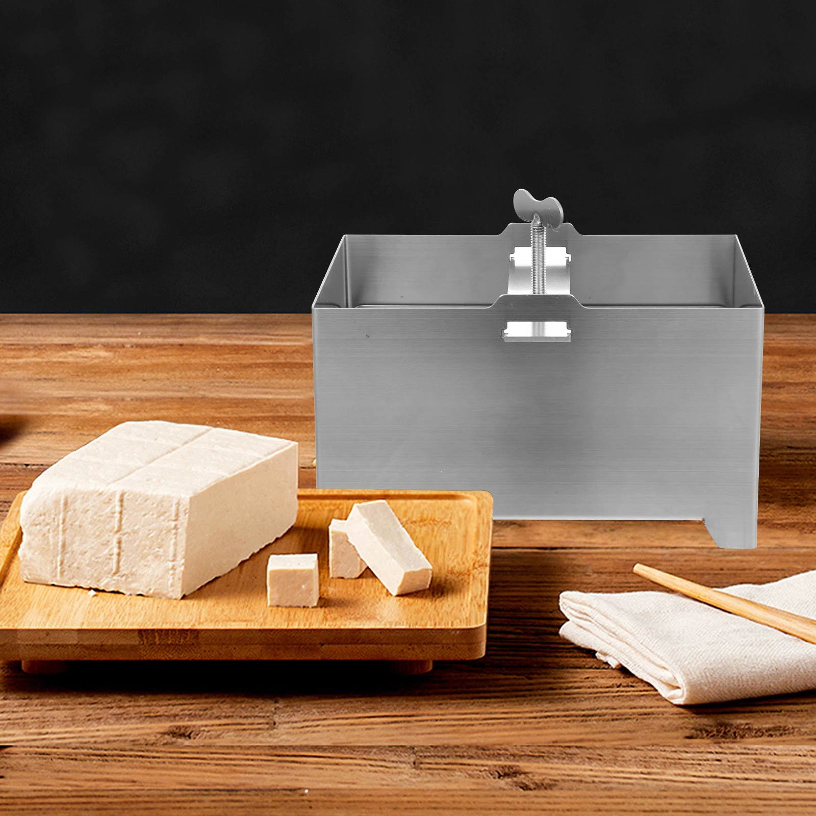 

Stainless Steel Tofu Mold Maker Cube Squeezer Creative Mould Bean Curd Tool Home Use Large Size Washable Food Grade