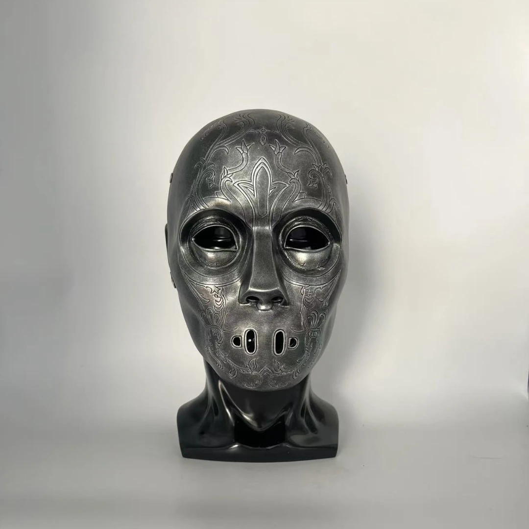 

Маски из смолы Malfoy, маска пожирателя смерти, косплей, вечерние маскарад, Хэллоуин, карнавал, реквизит, украшение для дома, коллекционные предметы