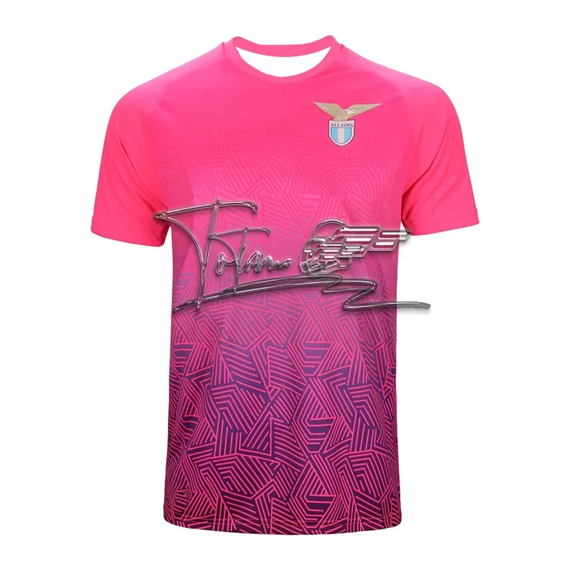 

Lazio 2025-26 Pre Match Jersey Мужская повседневная футболка для занятий спортом на открытом воздухе Удобный быстросохнущий детский модный топ