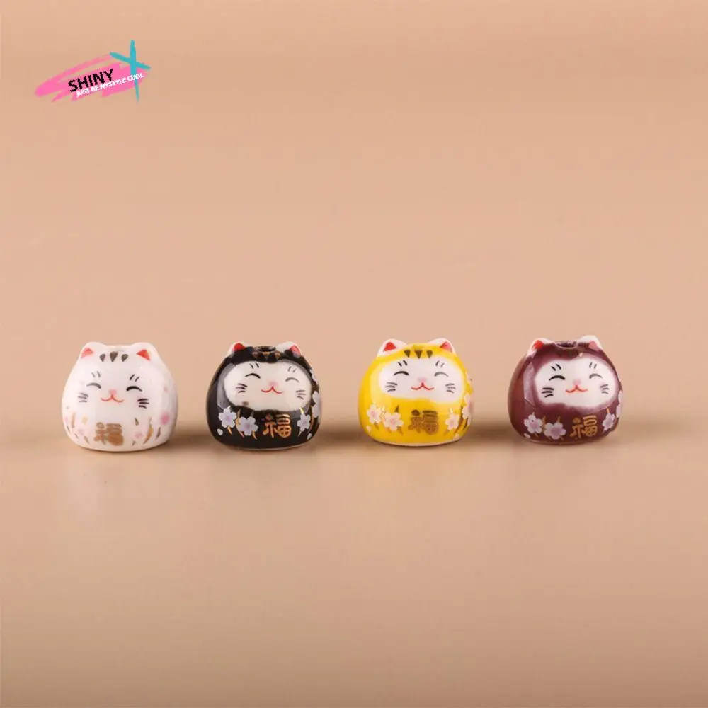

1 pc DIY Lucky Cat Bead Bracelet Mobile Phone Chain Maneki Neko Bead Key Chain Chinese Style Handmade Jewelry Accessories Gift