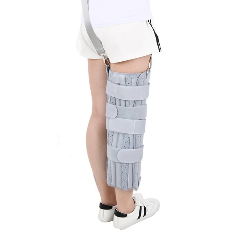 Knee Joint Fixation Belt knee Composite Breathable Fabric Splint Protector Leg Lower Extremity Sports Injury Protector Adult