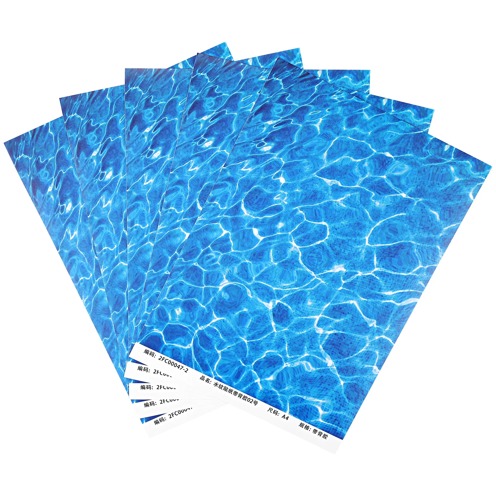 Simulated Water Texture Sticker Artificial River Tile Sheet Sand Table Stream Model River Tile Basing Flowing Water Scene Layout