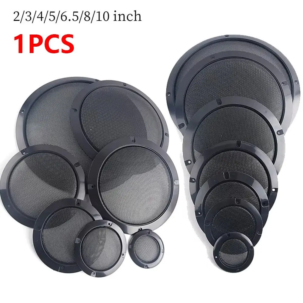 

1Pcs 2/3/4/5/6.5/8/10 inch Speaker Net Cover High-grade Enclosure Speakers Plastic Frame Metal Iron Wire Grilles Car Home