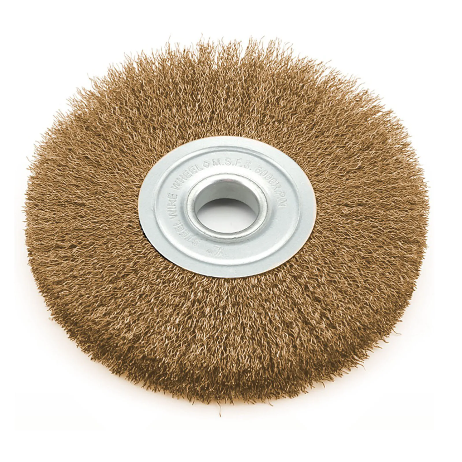 

Tools Crimped Wire Wheel Brush Reliable Stainless Steel Wire Wheel Brush 4In Flat Crimped Design for Polishing