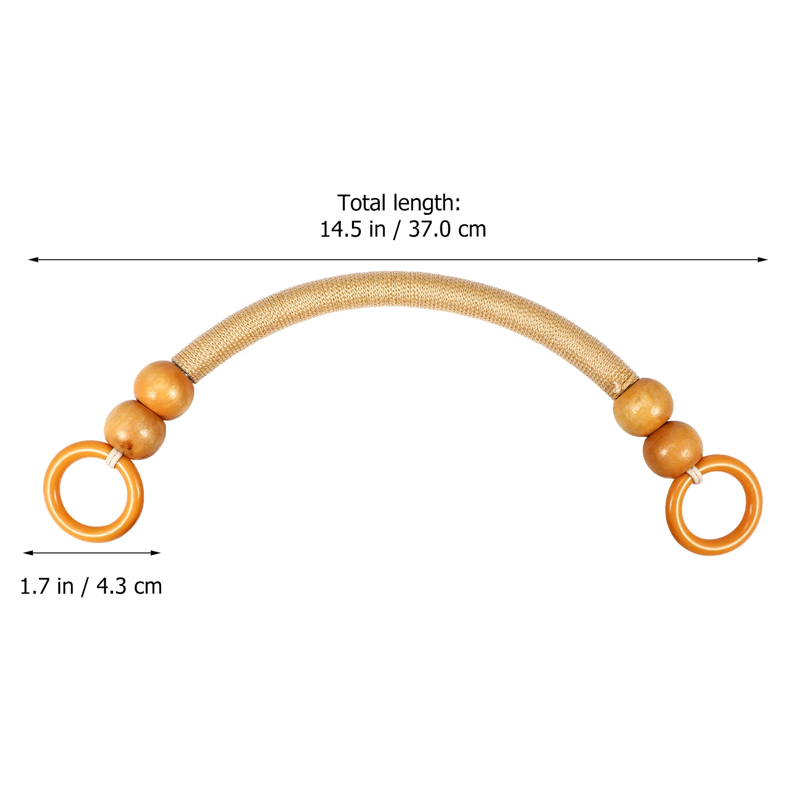 

4 Pcs Pearl Wood Handle DIY Bag Supplies Vintage Handles Shoulder Purses Making Shape Cross Body Accessories Straps Handbag
