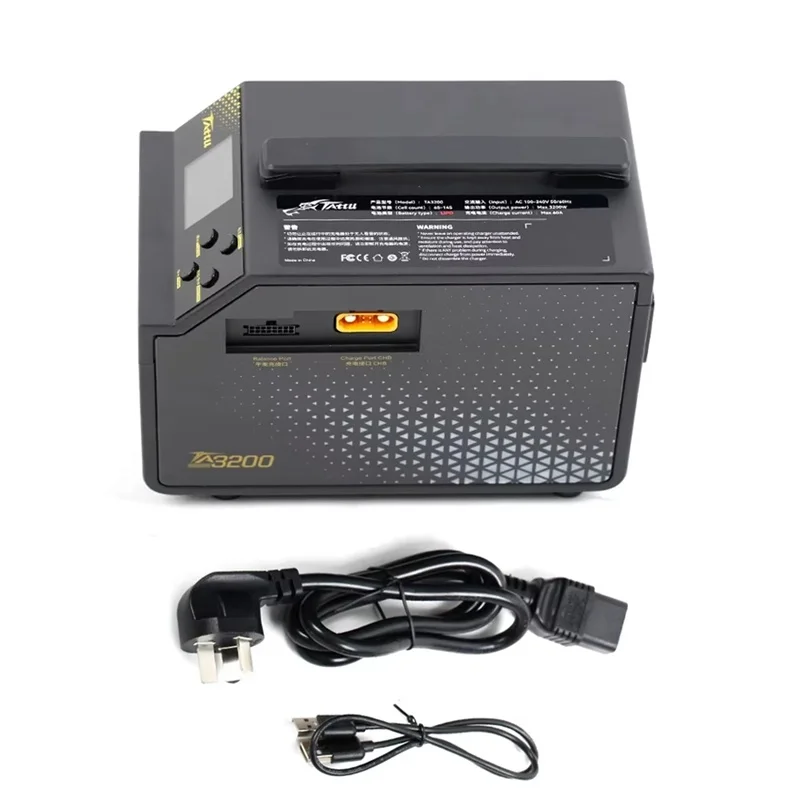 NEW TATTU TA3200 3200W Multifunctional Balancing Charger Dual Channel 6S-14S High Power for TATTU Battery