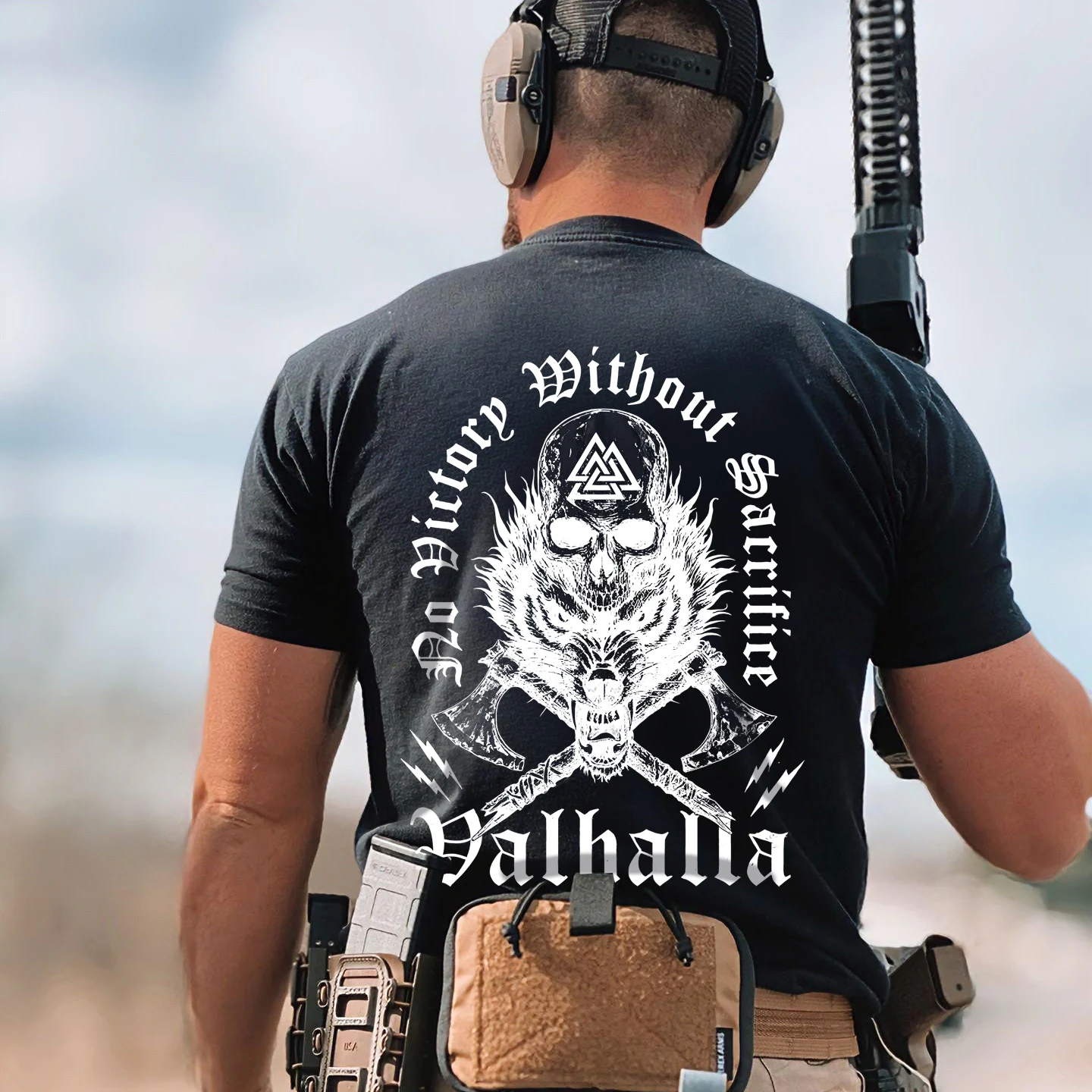 Son of The Forest Tactical Style Outdoor Casual T-shirt Men T-Shirts 100% Cotton Loose Tops Breathable Tee Military Enthusiast