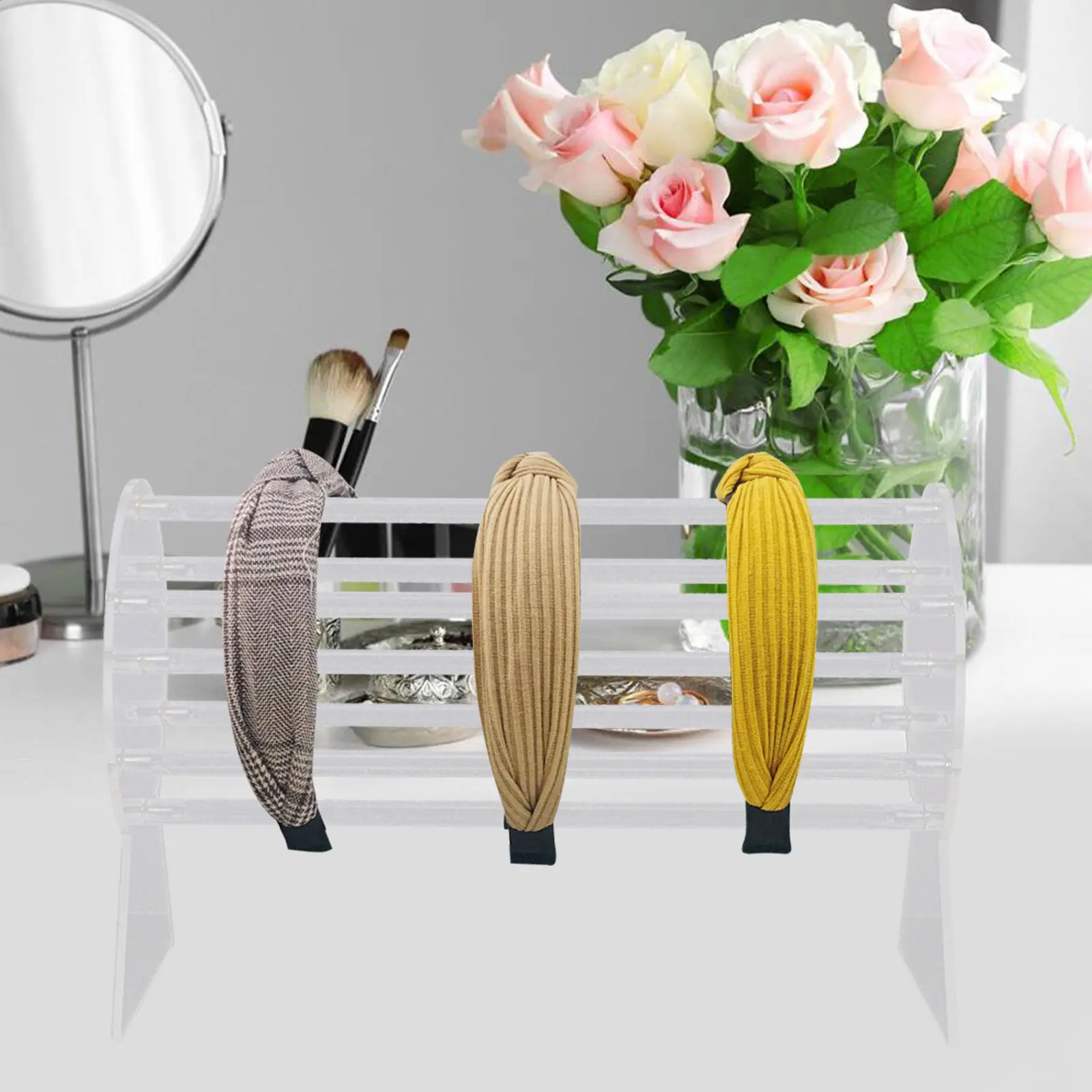 1Pcs Headband Display Rack Hairband Holder Organizer Desktop Storage Stand Perfect for Home Vanity and Retail Counter Use
