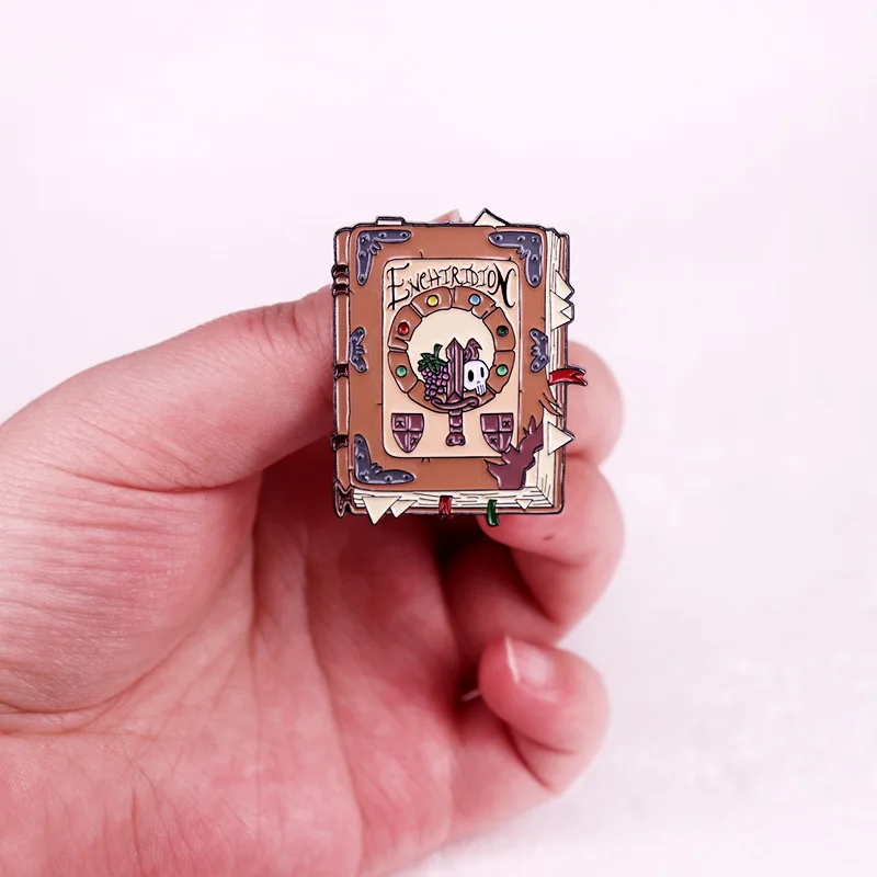 C5029 Funny Cartoon Book Lapel Pins for Backpack Enamel Pin Brooch for Clothes Metal Badges Jewelry Children Accessories Gifts