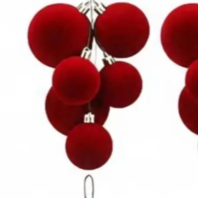24Pcs Christmas Ball Ornaments Set 7.8 Inch Red Gold Green Purple Plastic Shatterproof Hanging Decorations For Xmas Tree Party