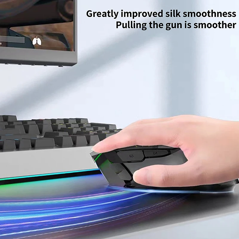 1Set Mouse Skate Feet Pad for  G502 Superlight Mouse Glides Curve Edge Mouse Non-slip Foot Stickers w/Alcohol Pad
