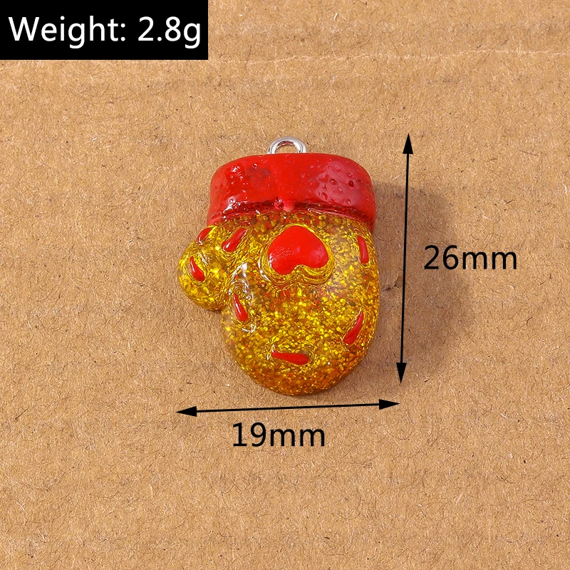 10 Stück niedlichen Cartoon Meeres lebewesen Meerjungfrau Charms Tintenfisch Anhänger für Schmuck machen Halskette Ohrringe DIY Zubehör liefert – Detail 9
