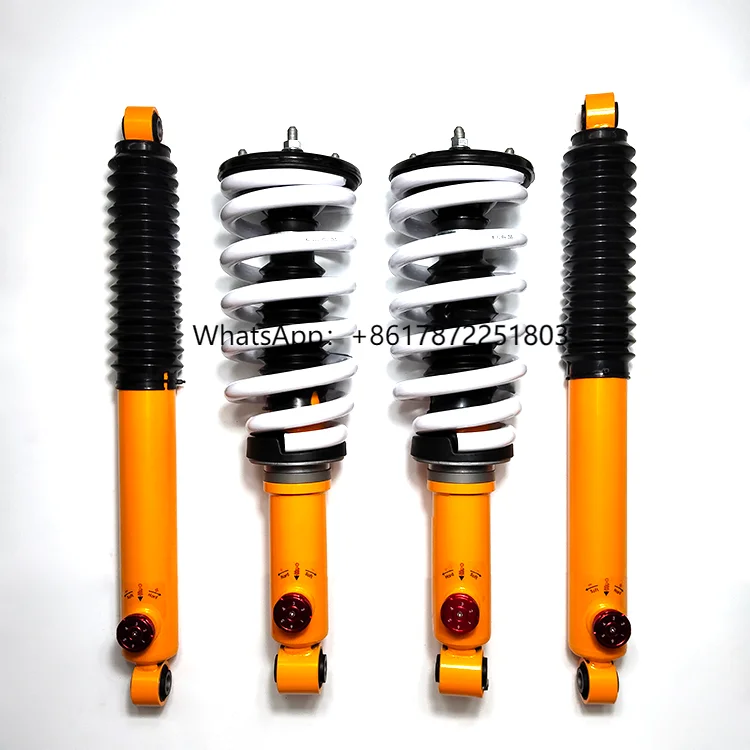 

Oil Shock Absorber for L200 4x4 Off-Road Yellow 2 Inches Steel and Iron Gas-Type for Cars Adjustable 6-Level