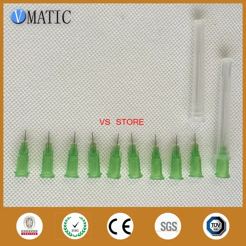 Free Shipping Quality Assured Non Sterilized 34G Luer Lock Hub 1/4'' Tubing Length Glue Dispensing Needle Tip 1/4 Inch