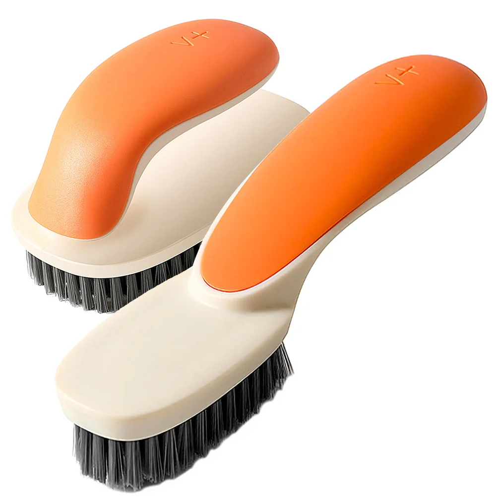 

2Pcs Soft Bristle Clothes Scrubbing Brush Multi-Function Laundry Cleaner Shoe Washing Household Cleaning Tool Scrub Brush