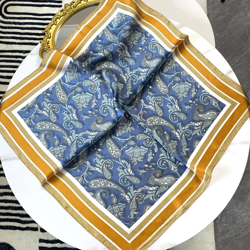 70 Cm Haar Print Zijde Koel Gevoel Sjaal Voor Vrouwen Mode Stropdas Handtas Foulard Pols Hoofddoek Sjaal Wraps Hajib lady