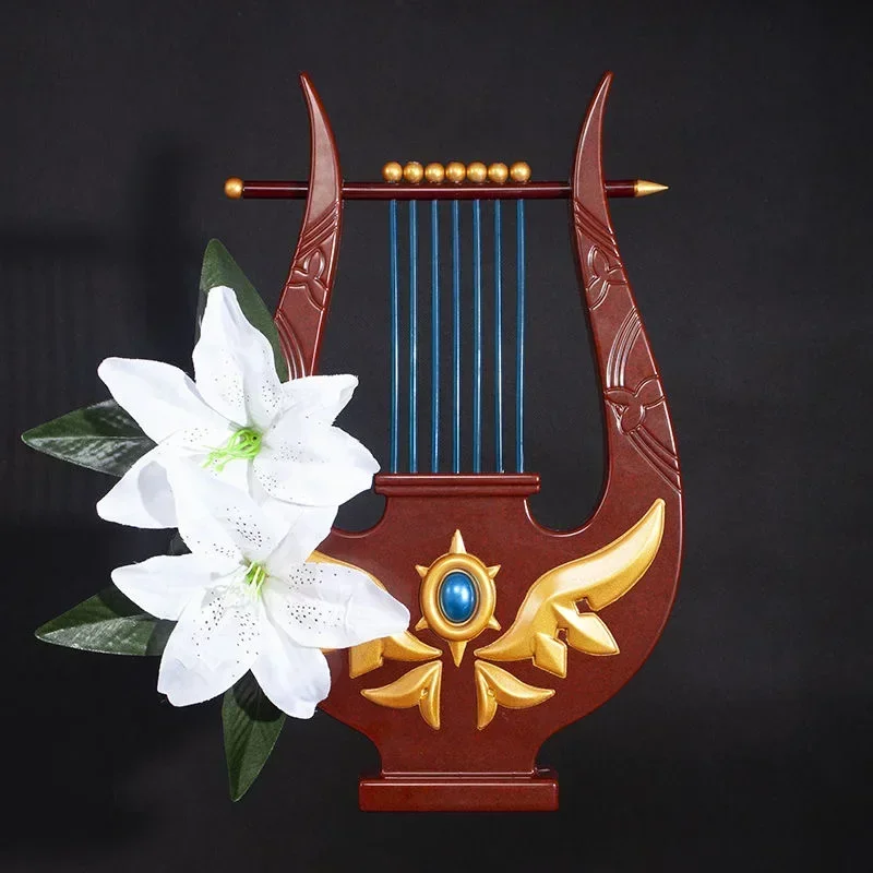 Genshin Impact Venti Cosplay Props West Wind Hunting Bow Harp Anime Game Accessory for Cosplay