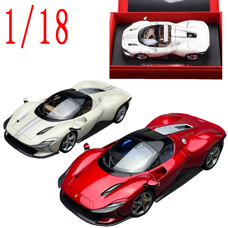 

Burago Diecast 1/18 Scale Ferrari Alloy Car Model Ferrari SP3 Daytona Play Vehicles Toys for Boys Original Box Collection