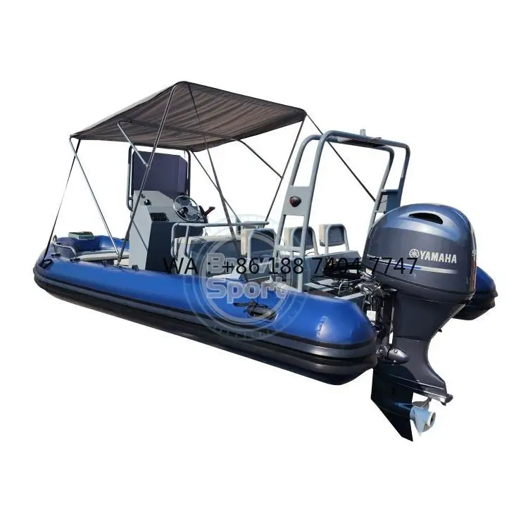 20ft Rigid Inflatable Yate Barco De Lujo Center Console Aluminum Boat 580 for Sale