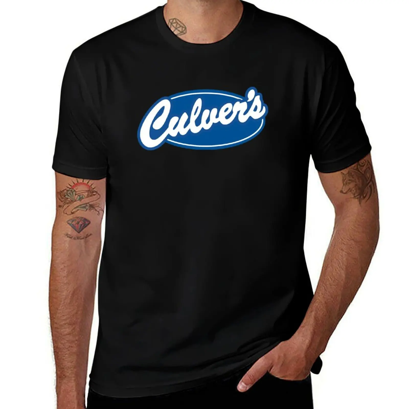 Culver&x27;s Logo 2 T-Shirt Functional Casual Short Sleeve Tee T-Shirt